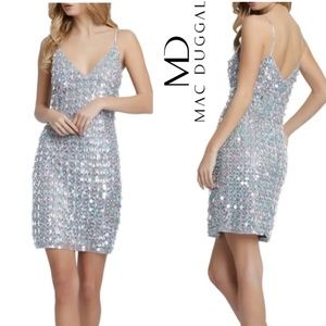 Max Duggal Beaded Cocktail Dress Size 0